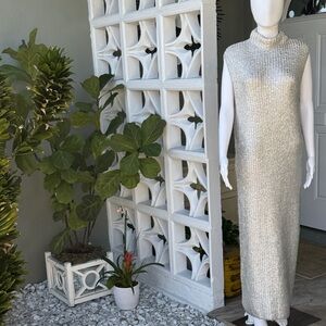 Zara Silver Sleeveless Dress